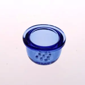 En gros 10 pièces/boîte 9 trous bol en verre Transparent insérer tuyau en Silicone/bols en verre pour tuyaux en Silicone écran bol de remplacement