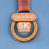 Médaille en métal personnalisée avec logo en alliage de zinc, or, argent, cuivre, 2D, 3D, avec cordon et ruban, médaille sportive sur mesure