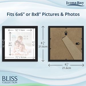 Customized Eco-Friendly Mdf <b>Photo</b> <b>Frame</b> <b>Square</b> Retro Desktop Wooden Style Wall Mounted 6/7/8/10/12 Inch Sizes For Rural - Product Image 6