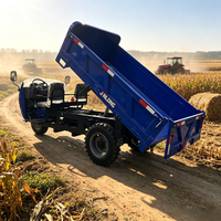Tuk-tuk diesel à trois roues, camion benne lourd 25 CV 3000 kg, moteur refroidi par eau pour usage agricole et minier