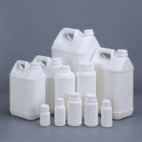 Seau rond de 5 gallons, baril vide, conteneur en HDPE de 500 ml, pot en plastique fluoré avec marquage UN, bouteille pour engrais liquide, produits chimiques