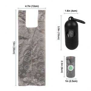 Sacs à déjections canines avec poignées, 20 rouleaux, 300 unités, grandes tailles, anti-fuites et extra épais, rouleaux de recharge pour la promenade - Product Image 6