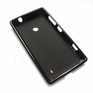 Fabricant de gros étuis en TPU mat souple givré couverture arrière étui de téléphone portable en silicone pour <span class=keywords><strong>Nokia</strong></span> <span class=keywords><strong>520</strong></span> noir - Product Image 2