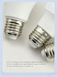 Bóng đèn <span class=keywords><strong>LED</strong></span>: Bóng đèn toàn cầu ba màu, đế vít lớn E27, đèn tiết kiệm năng lượng nhôm tráng nhựa độ sáng cao để sử dụng tại nhà - Product Image 5