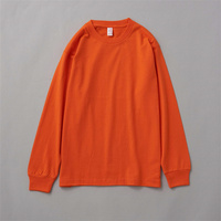 Fabricants de vêtements logo personnalisé imprimé 230 grammes 100% coton unisexe uni à manches longues t-shirts pour hommes