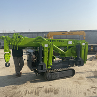 Grue araignée innovante tout-terrain diesel 3T-Système hydraulique avancé à faible bruit Hauteur de levage de 9.6m et moment 30KN.M