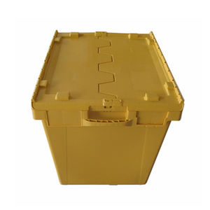 Özel yapılmış lojistik plastik hareketli kutular ekli kapak kargo konteyneri plastik hareketli saklama kutusu - Product Image 2