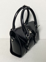 Sac fourre-tout Betty style punk en cuir huilé et ciré, grande capacité, sac à bandoulière