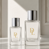 Flacons de parfum de luxe en verre 30ml 50ml 100ml, flacon vaporisateur rechargeable unique avec boîte, flacon de parfum en verre de luxe vide