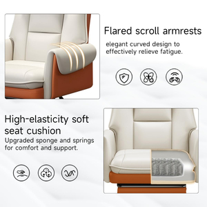 Nuova Sedia da Ufficio Ergonomica <span class=keywords><strong>Bosnia</strong></span> con Schienale Alto, Comoda, Moderna, Lussuosa, Nera, Regolabile, con Ruote - Product Image 6