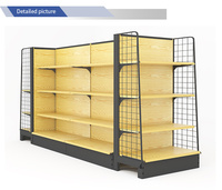 Étagères de supermarché en bois, étagères de présentation, rayonnages de magasin
