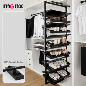 Espositore Girevole per Scarpe in Lega di Alluminio, Scaffale Salvaspazio Moderno con Rotazione a 360° per <span class=keywords><strong>Armadio</strong></span> - Product Image 5