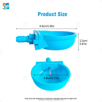 YYX LMR-14 Abreuvoir à tétine en plastique PP pour lapins, biberon d'eau pour animaux, coupelle d'eau, abreuvoir à lapins, tétine d'eau