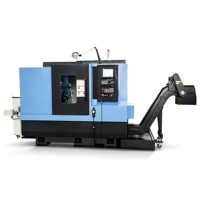 Tour CNC haute vitesse YH42D, centre d'usinage composite métal-tourneuse avec double axe Y et tourelle à 12 positions pour le cœur de vanne hydraulique