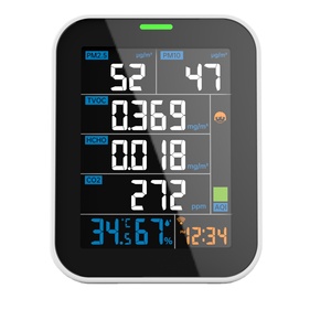 Máy Đo Chất Lượng Không Khí Ô Nhiễm <span class=keywords><strong>CO2</strong></span> PM2.5 PM10 HCHO TVOC Tiện Dụng Máy Giám Sát Chất Lượng Không Khí Với Tuya - Product Image 1