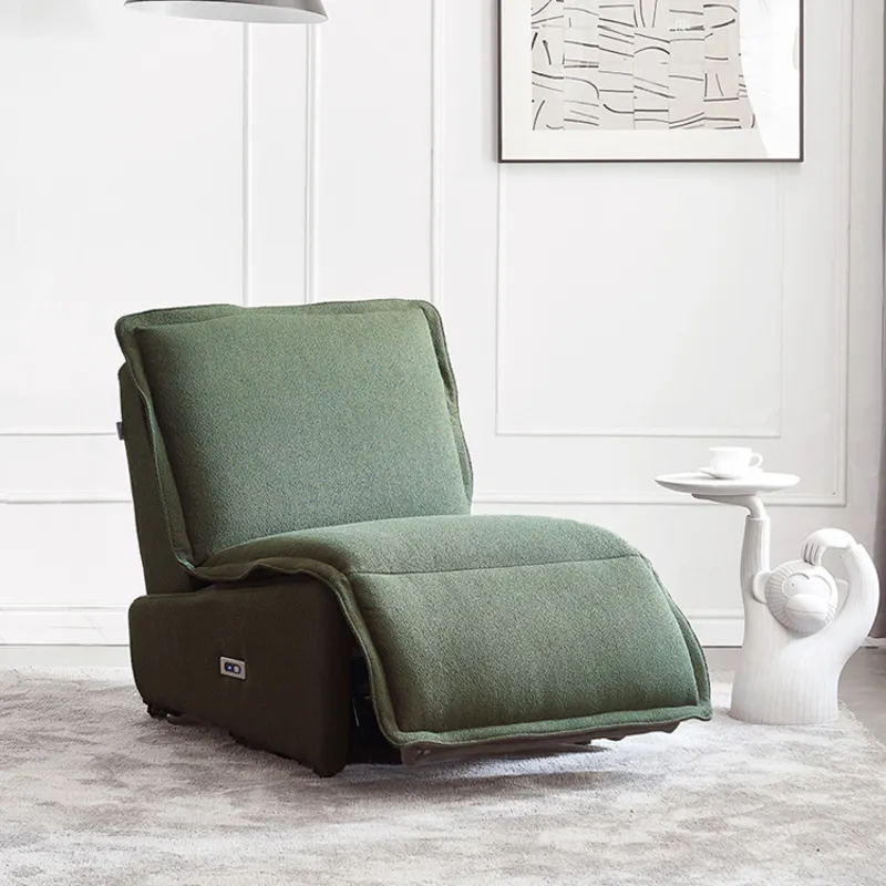 Sofa italien de siège de capsule spatiale rétro, chaise en tissu de home cinéma, salon de beauté, manucure, fonction inclinable