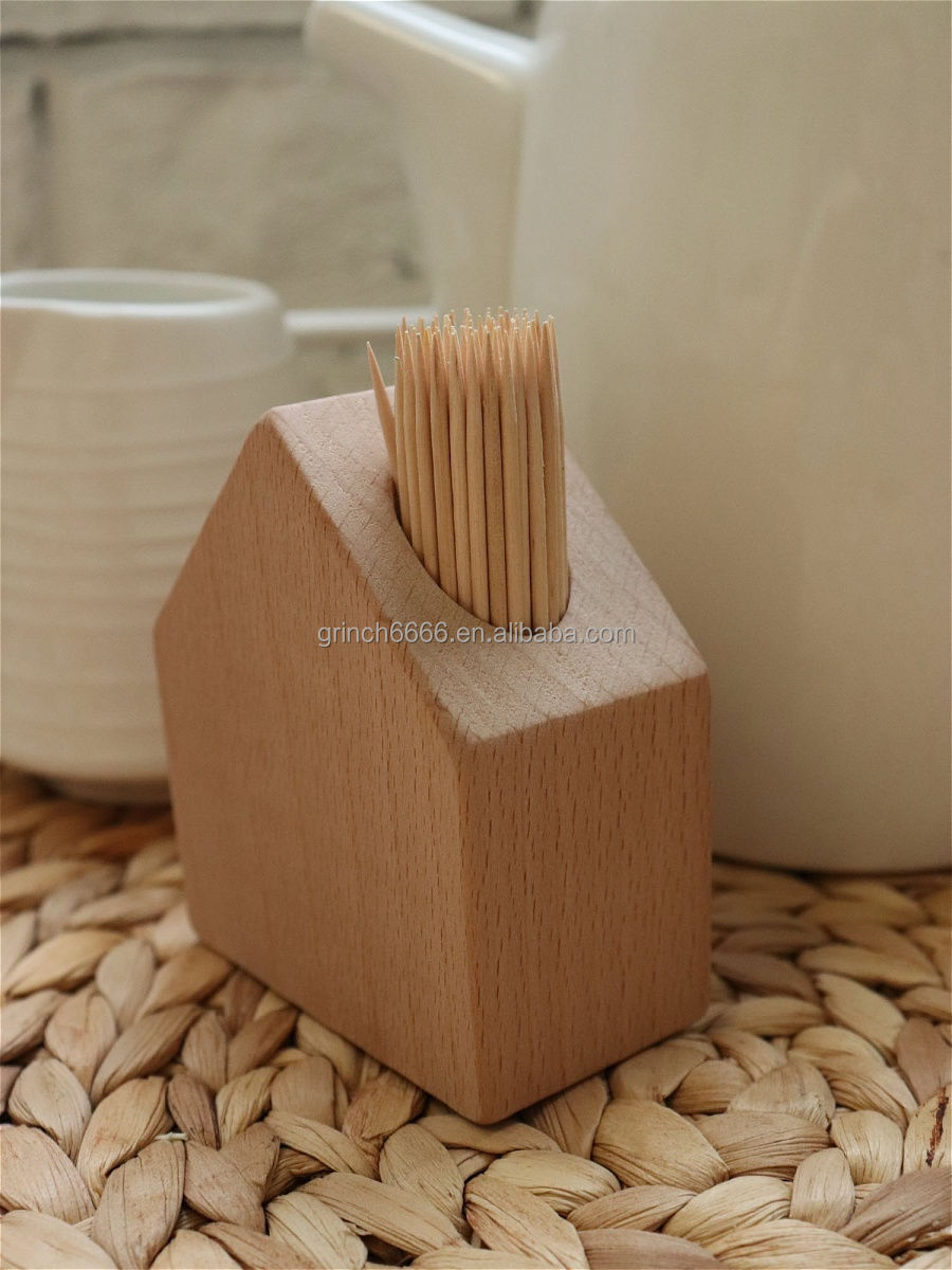 Zahnstocherhalter In Eichelform – Dekorativ, Aus Holz (Nuss/Ahorn), Ca. 8 Cm – Für Küche, Büro, Restaurant