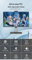 24 Inch Touchscreen Core I3 I5 I7 I9 Desktop Computer Alles In Een Pc Desktop Gaming Pc Computer