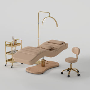 Cama de Belleza Eléctrica de Lujo con 3/4 Motores, Moderna, de Cuero PU, para Tratamientos Faciales y Spa, con Base de Luz LED, Cama para Pestañas - Product Image 3