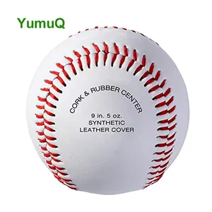 YumuQ सिंथेटिक चमड़े के लिए काग भारित प्रशिक्षण बेसबॉल और सॉफ्टबॉल गेंदों आउटडोर खेल