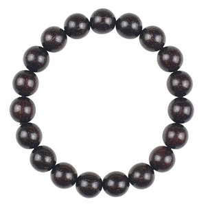 Zambian Blood Sandalwood <b>Bracelet</b> 10mm 17 Beads Black Oil High Density Ethnic Style Unisex Jewelry Gift - Product Image 5
