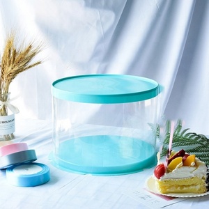 Wholesale Transparent 3-in-1 <b>Cake</b> <b>Box</b> with Lid <b>Clear</b> Gift Boxes for <b>Cake</b> for Food Embossed & UV Coated Matt Laminated - Product Image 3