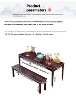 Nouveau bureau en bois massif de style chinois, bureau simple pour la calligraphie avec tiroirs, adapté à un usage domestique et à une chambre à coucher