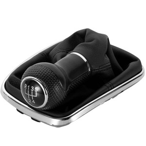 Car Gear <b>Knob</b> Leather Black Ergonomic Volkswagen Golf 4 Bora Manual Transmission <b>Shift</b> <b>Knob</b> Head Accessory - Product Image 2