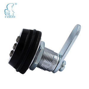 Boîte aux lettres en métal sans clé à combinaison numérique à 3 chiffres, forme ronde, réinitialisable, pour usage partagé, 6018 Z, pour meubles publics, armoire - Product Image 3