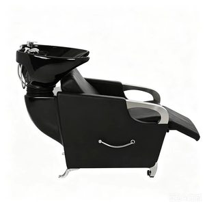 Fauteuil de lavage de luxe en cuir de haute qualité pour salon de coiffure et barbier - Vente en gros - Product Image 6