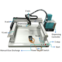 Machine de distribution de colle thermofusible haute précision à grande plateforme, pneumatique, 3 axes, automatique, à faible bruit, avec contrôleur, pour ligne industrielle