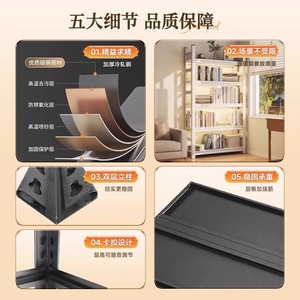 ชั้นวางของเหล็กคาร์บอน 6 ชั้น ยี่ห้อ Yan En รุ่น Heavy Duty หนาพิเศษ สำหรับห้องครัวและคลังสินค้า - Product Image 3