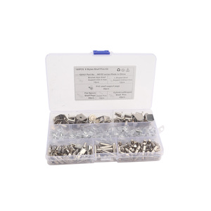 IQIHUI Shelf Pins Kit 160Pcs <b>6</b> Styles Stainless Steel A6132 Series For Cabinet <b>Drawer</b> Support - Product Image 1