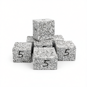 Juego de Cubos de Granito 50x100x100 Gris Rosado, Superficie Dividida, Lados Aserrados, Adoquín de Piedra Natural, Bloques de Pavimento Duraderos para Exteriores - Product Image 1