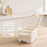 Boîte de rangement pour riz, prête à l'emploi, en plastique de qualité alimentaire, conteneur hermétique pour usage domestique dans le garde-manger