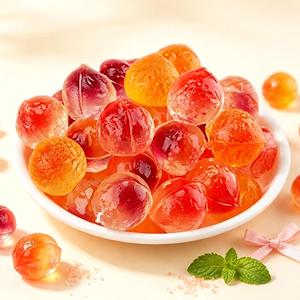 Caramelos <span class=keywords><strong>de</strong></span> Goma con Forma <span class=keywords><strong>de</strong></span> Bola Lechao, Rellenos <span class=keywords><strong>de</strong></span> Mermelada <span class=keywords><strong>de</strong></span> Frutas, para Niños, Halal, Masticables, Suaves, en Paquete a Granel, Sabor Dulce - Product Image 1