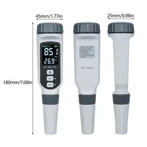 HEDAO PH828 Testeur de pH numérique étanche portable OEM pour la qualité de l'eau potable, des piscines et de l'hydroponie avec température automatique - Product Image 2