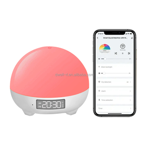 Nuevo Tuya Smart <span class=keywords><strong>Wifi</strong></span> Baby White Noise Machine Detección de sensor de llanto 34 Sonidos Control de aplicación y reloj despertador Luz nocturna - Product Image 1