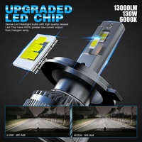 Échantillon Gratuit Sunshiny 130W 13000LM V28 H4 Phares LED Système d'Éclairage Automobile H4 H1 H7 H11 9005 Phares LED Faros LED pour Voiture