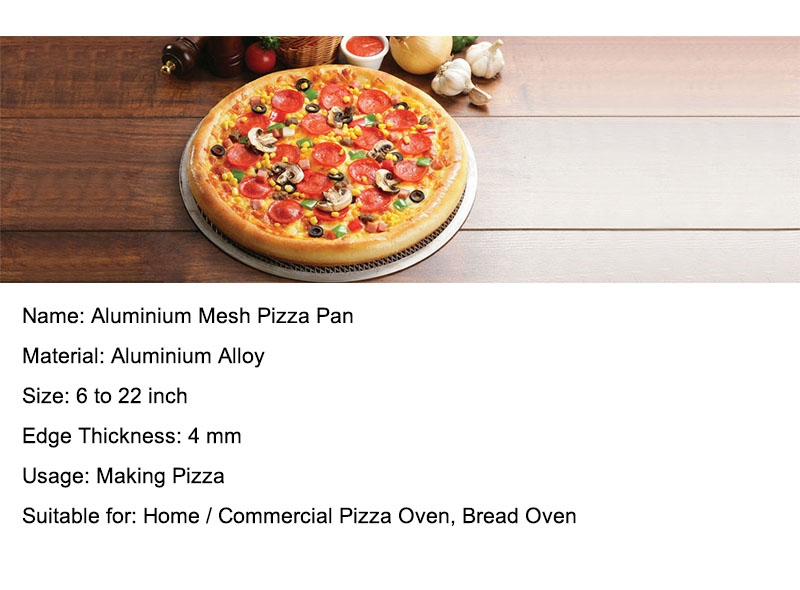 Aluminum Mesh Pizza Pan Screen