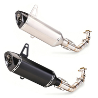 Pot d'échappement slip-on pour moto Piaggio Vespa GTS 250 GTS 300 2007-2017 2018 2019 2020, tube intermédiaire GTS300