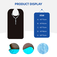 Bavoirs pour adultes en tissu éponge, résistants, réutilisables, unisexe, pour personnes âgées, imperméables, sans latex, avec fermeture auto-agrippante, lavables en machine, vente en gros