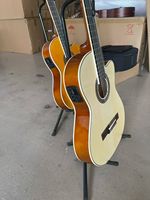 Guitare classique à corps fin de 39 pouces, guitare classique électrique, guitare avec égaliseur