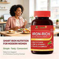 Complément de Fer en Gummies avec Vitamine C, B12, Folate et Zinc pour le Soutien Quotidien du Fer et le Bien-être Énergétique – Marque Privée OEM