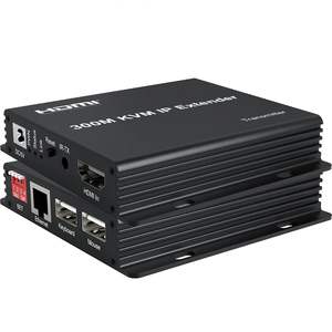 Extenseur <span class=keywords><strong>HDMI</strong></span> KVM IP SYONG 300M 1080P/60Hz, kit émetteur et récepteur <span class=keywords><strong>HDMI</strong></span> sur câble CAT5e/6, prend en charge la souris et le clavier pour PC <span class=keywords><strong>TV</strong></span> - Product Image 1
