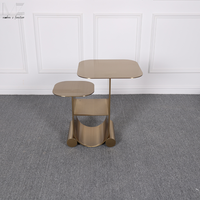Tables Contemporaines Basses Salon Moderne Luxe Nordique Or Acier Inoxydable Canapé Côté Chevet Table Basse