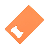 Ouvre-bouteille en acier inoxydable personnalisé avec logo, taille carte de visite, pour bière, cadeau promotionnel