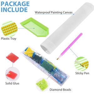 Peintures et arts muraux pour enfants Vente <span class=keywords><strong>en</strong></span> gros DIY Kits de peinture à pois <span class=keywords><strong>en</strong></span> mosaïque diamant cristal - Product Image 2