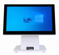 Monitor Layar Sentuh Kapasitif dengan Casing Logam Industri, Antarmuka USB, Layar Baru 15/15.6 Inci untuk Terminal POS Android/Windows 10