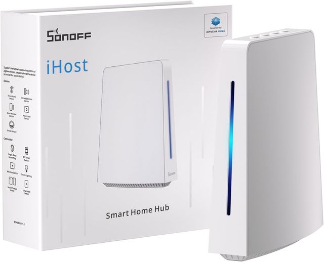 Aismartlink Sonoff IHost Smart Home Hub: 4G Central Control Gateway, LAN/Zigbee Compatibility, Private Local Server (4GB)